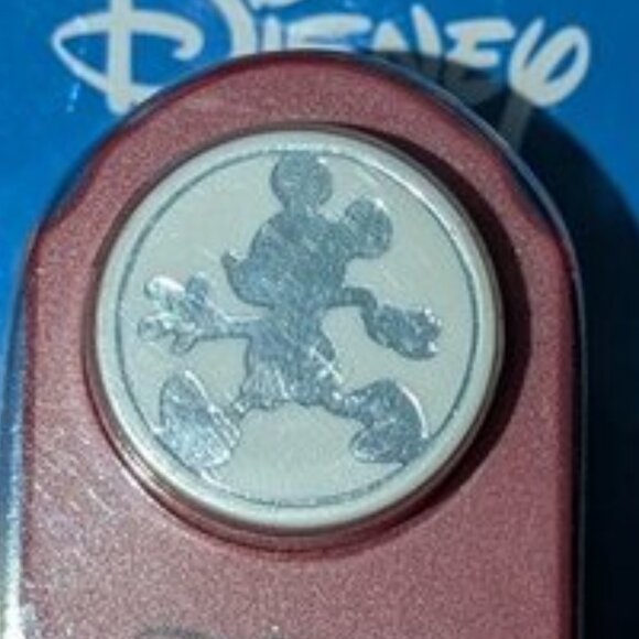 NEW Plaid DIsney Mickey Mouse Decorative Shaped Ears Handheld Paper Punch Craft - Picture 2 of 2